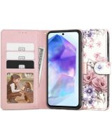  Tech-Protect Tech-Protect Wallet case for Samsung Galaxy A55 5G - pink flowers 