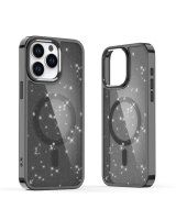  Hurtel Glitter Case MagSafe for iPhone 16 - black with glitter 