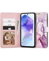  Tech-Protect Tech-Protect Wallet case for Samsung Galaxy A55 5G - pink marble 