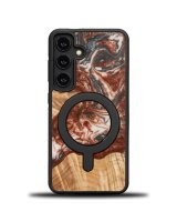  Bewood Bewood Unique MagSafe Venus wood and resin case for Samsung Galaxy S24 - black and red 