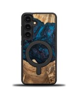  Bewood Bewood Unique MagSafe Neptun wood and resin case for Samsung Galaxy A55 5G - navy blue and black 