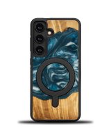  Bewood Bewood Unique MagSafe Air Element wood and resin case for Samsung Galaxy A55 5G - blue and white 