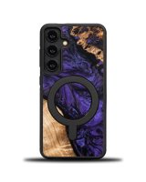  Bewood Bewood Unique MagSafe Violet wood and resin case for Samsung Galaxy A55 5G - purple and black 