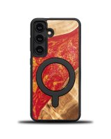  Bewood Bewood Unique MagSafe Paris wood and resin case for Samsung Galaxy A55 5G - red and gold 