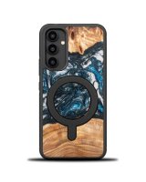  Bewood Bewood Unique MagSafe Planet Earth case made of wood and resin for Samsung Galaxy A54 5G - blue-green 