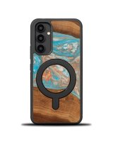  Bewood Bewood Unique MagSafe Saturn wood and resin case for Samsung Galaxy A54 5G - blue and red 