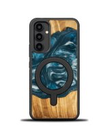  Bewood Bewood Unique MagSafe Air Element wood and resin case for Samsung Galaxy A54 5G - blue and white 