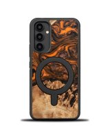  Bewood Bewood Unique MagSafe Orange wood and resin case for Samsung Galaxy A54 5G - orange and black 