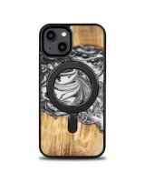  Bewood Bewood Unique MagSafe Earth Element Wood and Resin Case for iPhone 15 - Black and White 