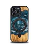  Bewood Bewood Unique MagSafe Air Element Wood and Resin Case for iPhone 13 Pro - Blue and White 