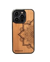  Bewood Bewood Mandala Apple Tree Wooden Case for iPhone 15 Pro - Light Brown 