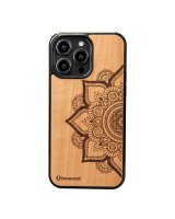  Bewood Bewood Mandala Apple Tree Wooden Case for iPhone 15 Pro Max - Light Brown 