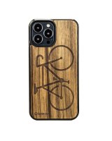  Bewood Bewood Bicycle Limba Wooden Case for iPhone 13 Pro Max - Light Brown 