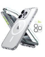  ESR ESR Classic Pro Set Halolock MagSafe Case + Glass for Display and Camera for iPhone 15 Pro - Transparent 