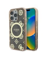  Guess Guess GUHMP16LH4PYEEW iPhone 16 Pro 6.3'' brązowy/brown hardcase IML Peony On 4G Background MagSafe 