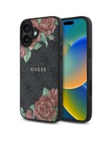  Guess Apple Guess GUHMP16SP4ROPEMCK iPhone 16 6.1'' czarny/black hardcase 4G Flowers Print MagSafe 