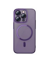  Baseus Baseus Glitter Magnetic Case for iPhone 14 Pro (purple) + tempered glass + cleaning kit 