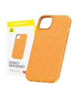  Baseus Phone Case for iPhone 15 Pro Baseus Fauxther Series (Orange) 