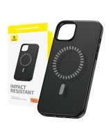  Baseus Magnetic Phone Case for iPhone 15 Pro Baseus Fauxther Series (Black) 