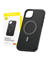  Baseus Magnetic Phone Case for iPhone 15 Plus Baseus Fauxther Series (Black) 