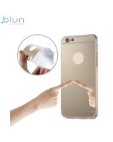  Blun Blun super plāns silikona aizmugures apvalks ar caurspīdīgām malām un Spoguļveida aizmugurejo daļu priekš Samsung G955 Galaxy S8 Plus / S8+ 