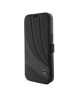  Mercedes-Benz Mercedes Leather Wave Pattern iPhone 15 Pro Case - Black 