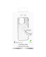  Puro Puro Lite Mag Pro MagSafe Silicone Case for iPhone 15 Pro Max - Transparent 