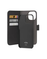  Puro Puro Wallet Detachable MagSafe 2in1 PU Leather Case with Flap and Wallet for iPhone 15 Pro Max - Black 