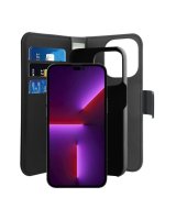  Puro Puro Wallet Detachable MagSafe 2in1 PU Leather Case with Flap and Wallet for iPhone 14 Pro Max - Black 