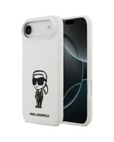  Karl Lagerfeld Apple KARL LAGERFELD case for IPHONE 17 Air compatible with MagSafe KLHMP17MSKIGROH (Silicone W/ KL Sketch & Logo) white White 