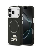  Karl Lagerfeld KARL LAGERFELD case for IPHONE 17 Pro Max compatible with MagSafe KLHMP17XPSMLRKCK (PU K&C Pins) black 