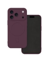  iLike Simple Color Mag case for iPhone 17 Pro Max 6,9'' / 18 Pro Max 6,9'' dark cherry 