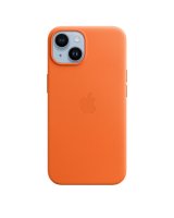  Apple - iPhone 14 Leather Case with MagSafe Orange 