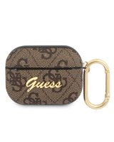  Guess - Guess 4G Script PC/PU Case for AirPods Pro Brown 
