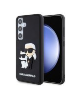  Karl Lagerfeld - Karl Lagerfeld 3D Rubber Karl and Choupette Case for Samsung Galaxy S24 Black 