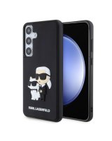  Karl Lagerfeld - Karl Lagerfeld 3D Rubber Karl and Choupette Case for Samsung Galaxy S24+ Black 