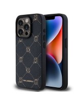  Karl Lagerfeld - Karl Lagerfeld PU Karl Heads Pattern MagSafe Case for iPhone 15 Pro Black 