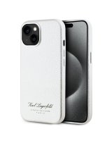  Karl Lagerfeld - Karl Lagerfeld Grained PU Hotel RSG Case for iPhone 15 Grey 