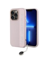  Karl Lagerfeld Apple Karl Lagerfeld PU Saffiano Rhinestone Charm Case for iPhone 15 Pro Pink 