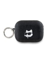  Karl Lagerfeld - Karl Lagerfeld PU Embossed Choupette Head Case for AirPods Pro 2 Black 