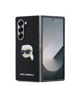  Karl Lagerfeld - Karl Lagerfeld PU Saffiano Monogram Karl Head Case for Samsung Galaxy Z Fold 6 Black 