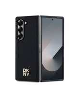  DKNY - DKNY PU Leather Repeat Pattern Stack Logo MagSafe Case for Samsung Galaxy Z Fold 6 Black 