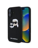  Karl Lagerfeld Apple iPhone 16 Liquid Silicone Double Heads MagSafe Case Black 