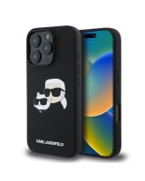  Karl Lagerfeld Apple Karl Lagerfeld Liquid Silicone Double Heads MagSafe Case for iPhone 16 Pro Max Black 