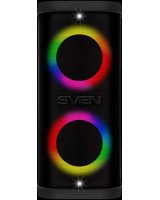  Sven Portable speaker SVEN PS-950 black power output 2x80W (RMS) TWS Bluetooth IPx4 FM USB microSD LED-display lithium battery 