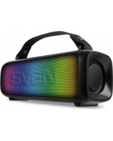  Sven Speaker 2.0 portable SVEN PS-235 black (12W TWS ) power output 2x6W (RMS) Bluetooth FM USB lithium 1500mA*h SV-022075 (6438162022075) 
