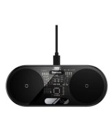  Baseus Universal Digital LED Display dual wireless charger with digital display 20W Black 
