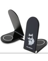  Karl Lagerfeld Aluminum Desktop Wireless Magnetic Charger 2in1 Choupette NFT Black 