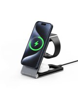  Duzzona W22 3 in 1 Magnetic Wireless Charger Grey 