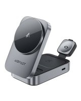  Acefast E22 Desktop 3-in-1 Wireless Chargingholder Metal Grey 